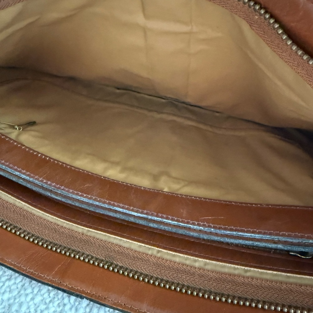 Vintage Leather Boho Clutch - Picture 6 of 9